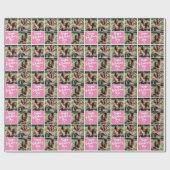 Galentines Day Friends Photo Wrapping Paper Cadeaupapier (Vlak)