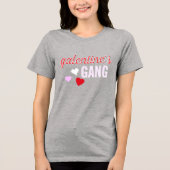 Galentine's Day Gang Girls Dames Tri-Blend Shirt (Voorkant)