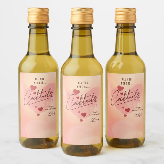 Galentine's Day Gepersonaliseerde Wijnfles Etiket (Flessen)