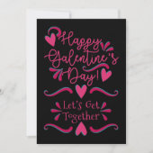 Galentine's Day Get-Samen | Zwart-roze (Voorkant)