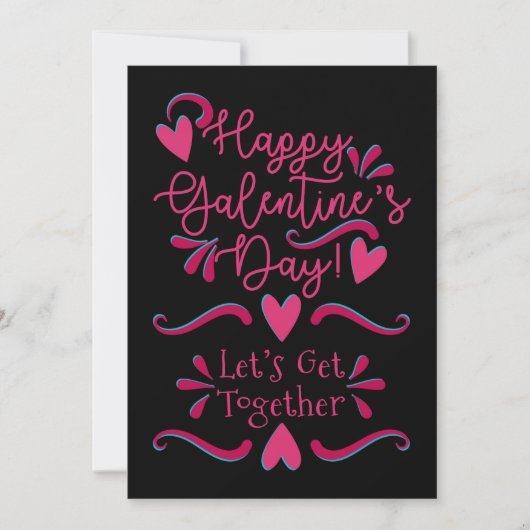 Galentine's Day Get-Samen | Zwart-roze (Voorkant)