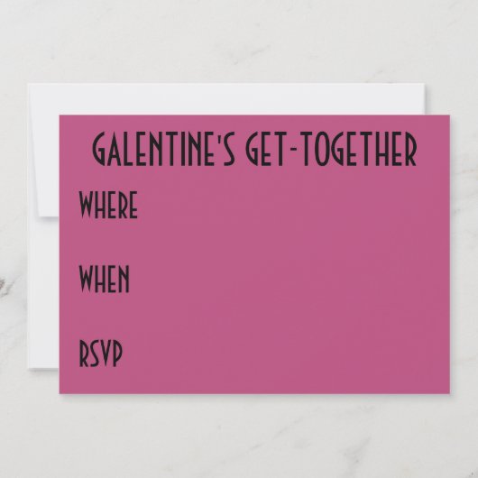 Galentine's Day Get-Samen | Zwart-roze (Achterkant)