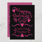 Galentine's Day Get-Samen | Zwart-roze (Voorkant / Achterkant)