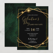 Galentine's Day Glam party tropisch Kaart (Voorkant / Achterkant)