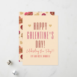 Galentine's Day, Harten en Woorden, Valentijn Feestdagenkaart
