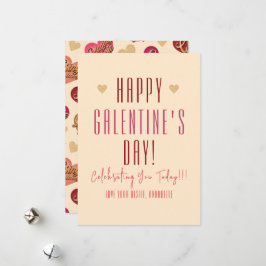 Galentine's Day, Hartjes en Woorden, Valentijn Feestdagenkaart