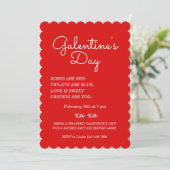 Galentine's Day Invitation Design Kaart (Staand voorkant)