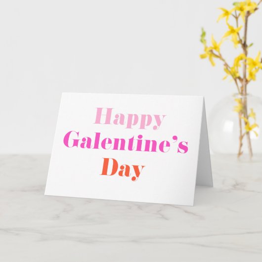 Galentine's Day-kaart Kaart (Gele Bloem)