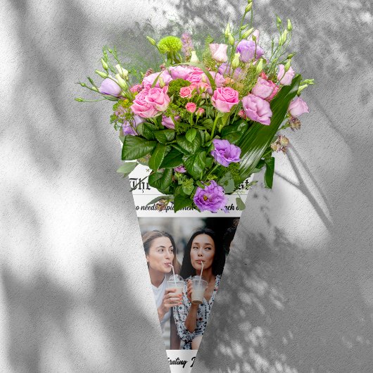 Galentines Day krant Bloem Boeket Foto Cadeaupapier