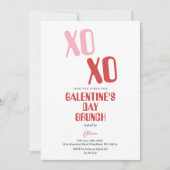 Galentine's Day Party Brunch Vriendschap Valentijn Kaart (Voorkant)