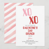 Galentine's Day Party Brunch Vriendschap Valentijn Kaart (Voorkant / Achterkant)