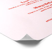 Galentine's Day Party Cocktail Drinken Menu Sign Poster (Hoek)