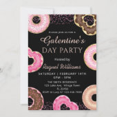 Galentine's Day Party Donuts Invitation Kaart (Voorkant)