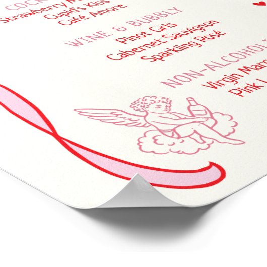 Galentine's Day Party Downloadable Drinks Poster (Hoek)