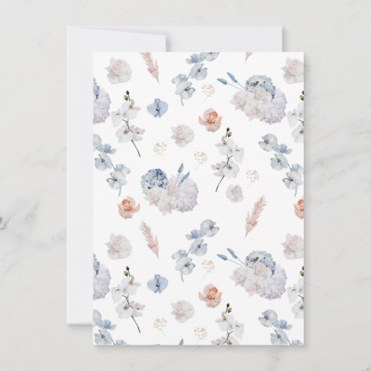 Galentine's Day party floral Kaart (Achterkant)