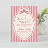 Galentine's Day Party Girls Valentine Invitation Kaart (Staand voorkant)