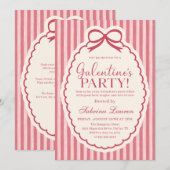 Galentine's Day Party Girls Valentine Invitation Kaart (Voorkant / Achterkant)