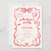 Galentine's Day Party Kaart (Voorkant)