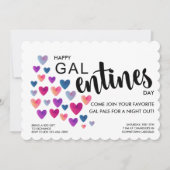 Galentine's Day Party Uitnodiging (Voorkant)