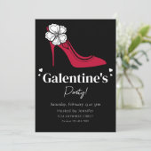 Galentine's Day Party Uitnodiging (Staand voorkant)
