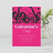 Galentine's Day Party Uitnodiging (Staand voorkant)