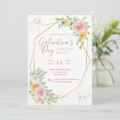 Galentine's Day party-uitnodiging Kaart (Staand voorkant)