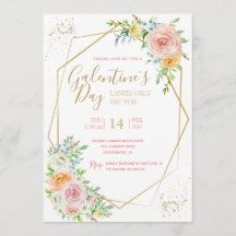 Galentine's Day party-uitnodiging