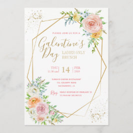 Galentine's Day party-uitnodiging Kaart