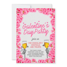 Galentine's Day party uitnodigingsontwerp