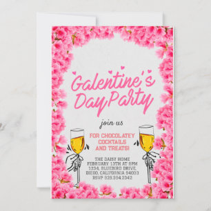 Galentine's Day party uitnodigingsontwerp Kaart