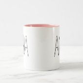 Galentine's Day Personalized Name Tweekleurige Koffiemok (Center)