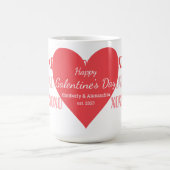 Galentine's Day Personalized Pink and Red Koffiemok (Center)