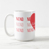 Galentine's Day Personalized Pink and Red Koffiemok (Links)