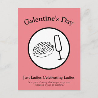 Galentine's Day Post Card Briefkaart