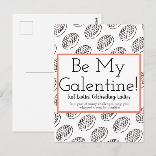 Galentine's Day Post Card Briefkaart (Voorkant / Achterkant)