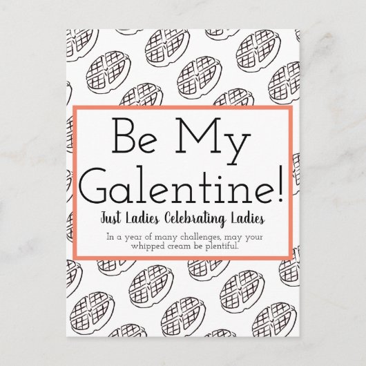 Galentine's Day Post Card Briefkaart (Voorkant)
