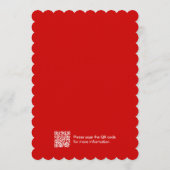 Galentine's Day Red Party Invitation Invitation Kaart (Achterkant)