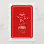 Galentine's Day Red Party Kaart (Voorkant)