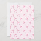 Galentine's Day Roze Lint Strik modern Kaart (Achterkant)