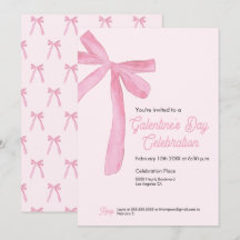 Galentine's Day Roze Lint Strik modern