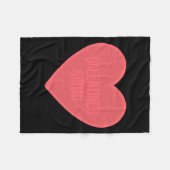 Galentines Day Squad Bff Valentines Day Friendship Fleece Deken (Voorkant (Horizontaal))