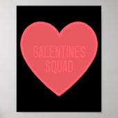 Galentines Day Squad Bff Valentines Day Friendship Poster (Voorkant)