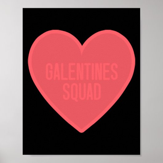 Galentines Day Squad Bff Valentines Day Friendship Poster (Voorkant)