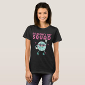 Galentines Day Squad Disco Bal Ontwerp T-shirt (Voorkant volledig)