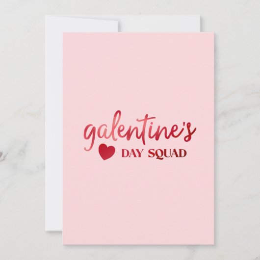 Galentine's Day Squad Feestdagenkaart (Voorkant)