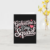Galentine's Day Squad For Friends Festive Ladies V Kaart (Gele Bloem)