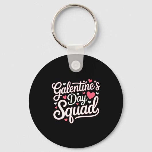 Galentine's Day Squad For Friends Festive Ladies V Sleutelhanger (Voorkant)