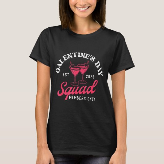 Galentine's Day Squad - Galentine's Day Gals Siste T-shirt (Voorkant)