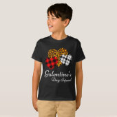 Galentines Day Squad Valentines Hearts Love Leopar T-shirt (Voorkant volledig)