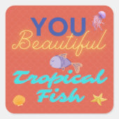 Galentine's Day Square Sticker (Voorkant)